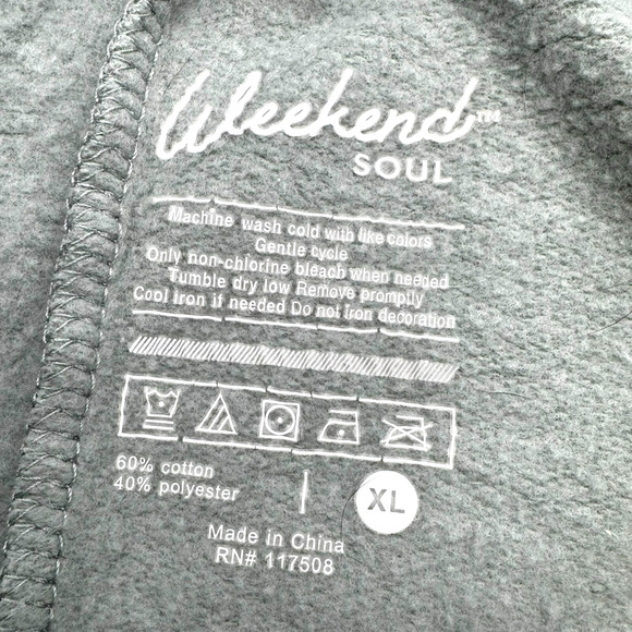 WEEKEND SOUL Women's XL Green "Grow Your Own Way" Butterflies Sweat Pants Lounge - Picture 4 of 8